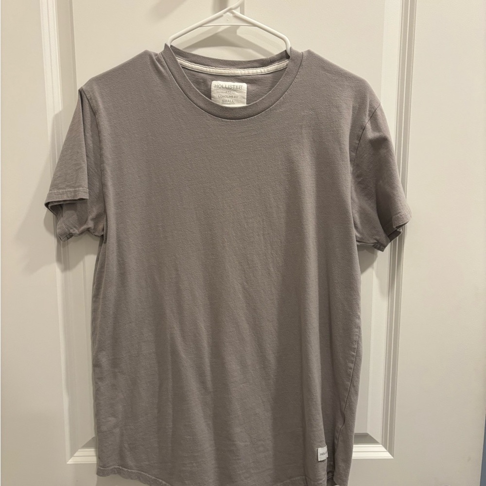 Hollister Light Gray Short Sleeve Tee
